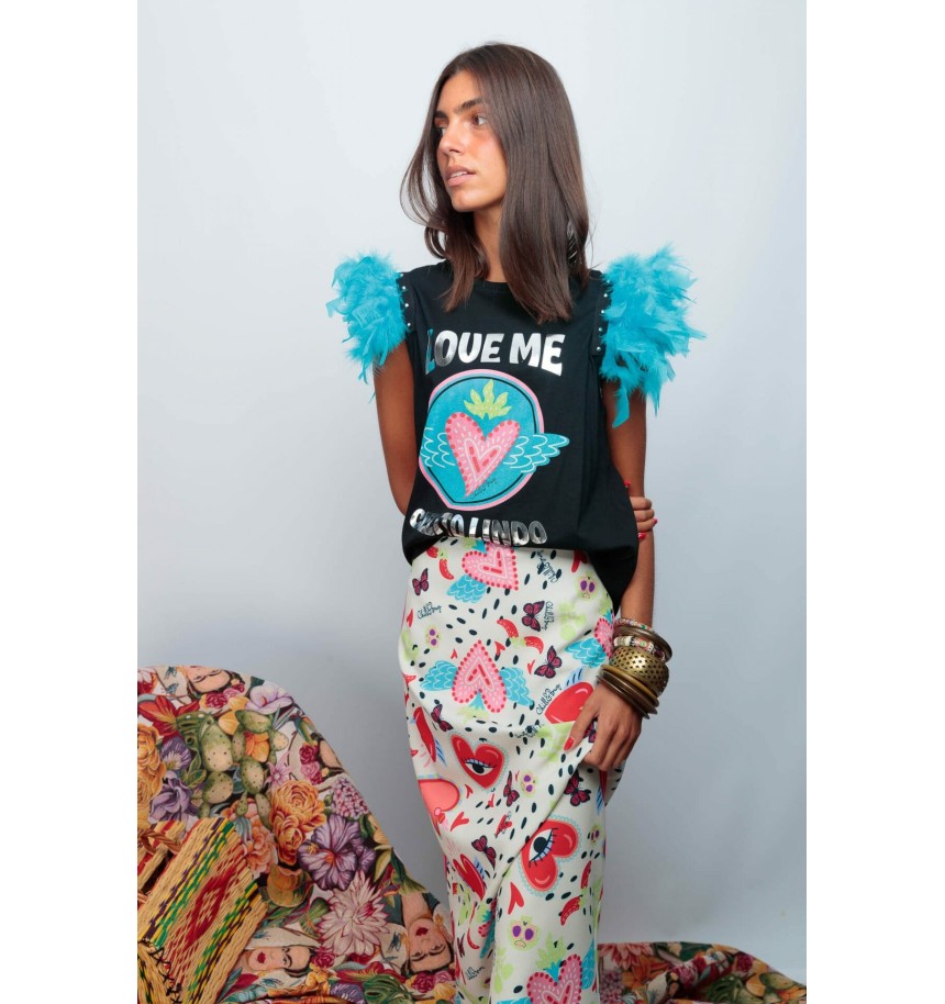 camiseta plumas chill&buy Inicio