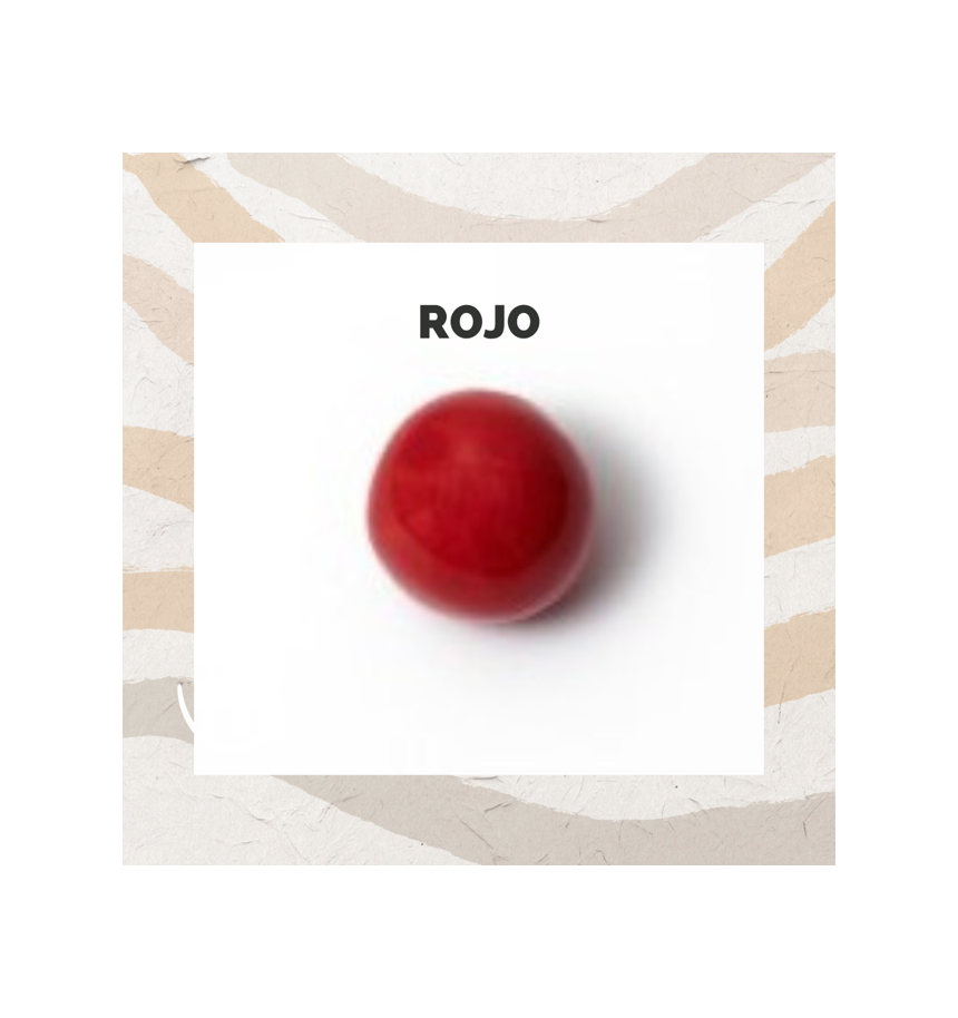bola ceramica 22cm roja