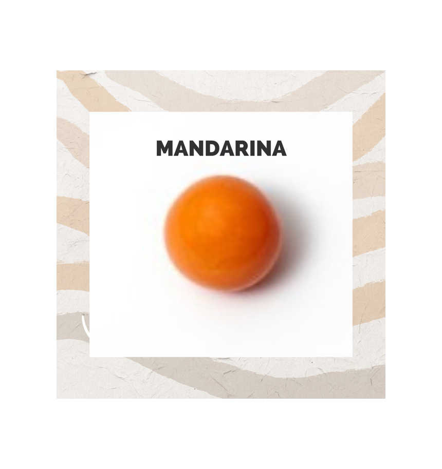 bola ceramica 22cm mandarina