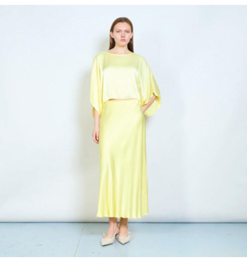 falda laura amarilla