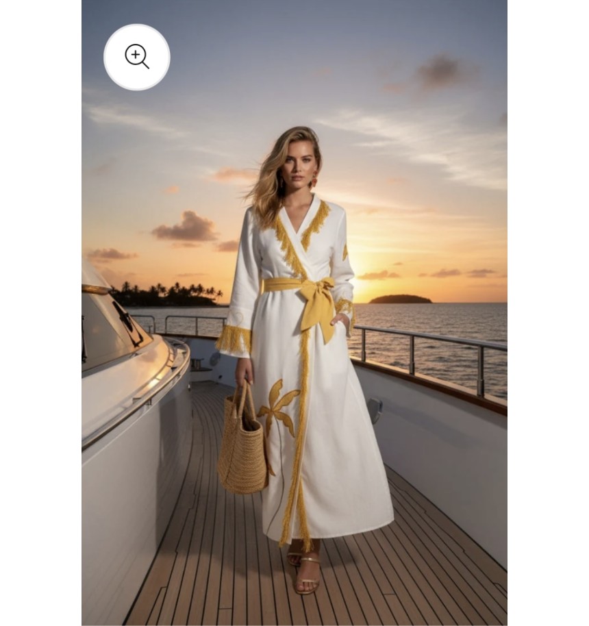 kimono blanco horizon