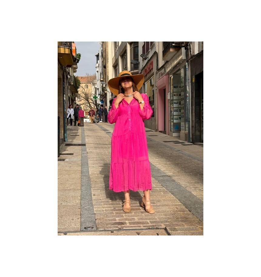 vestido carlota fucsia