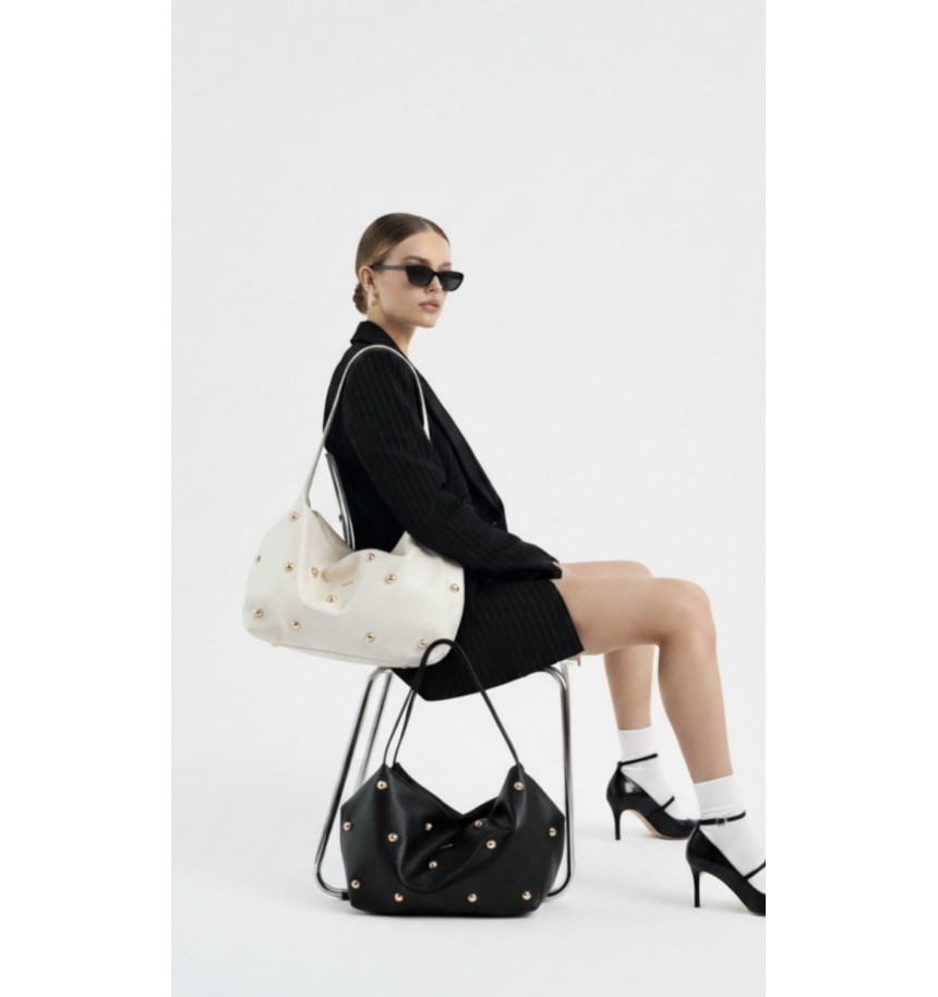 bolso baquette tachuelas xl