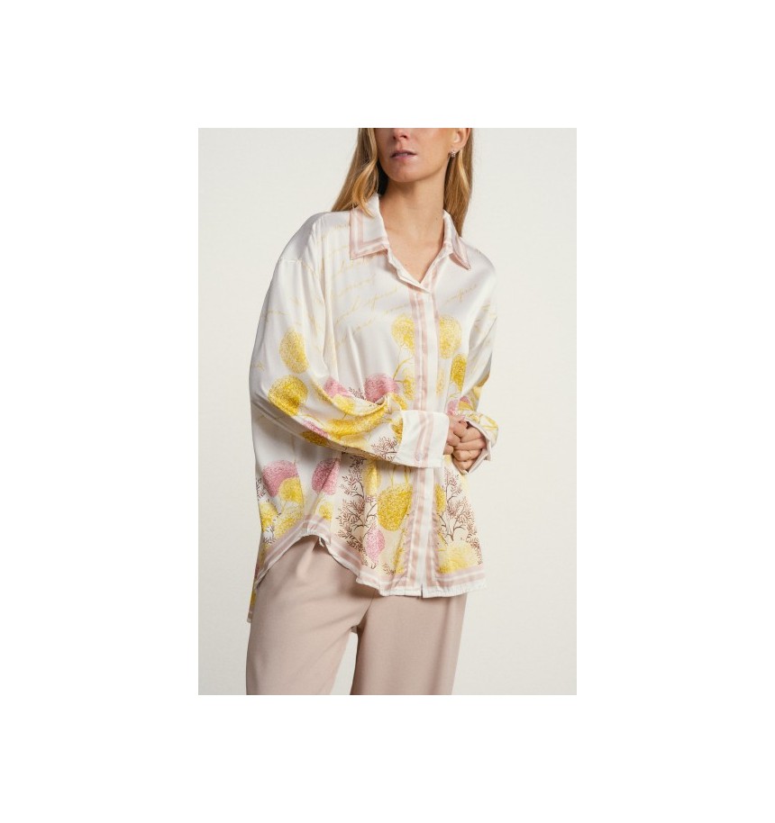 camisa estampada floral
