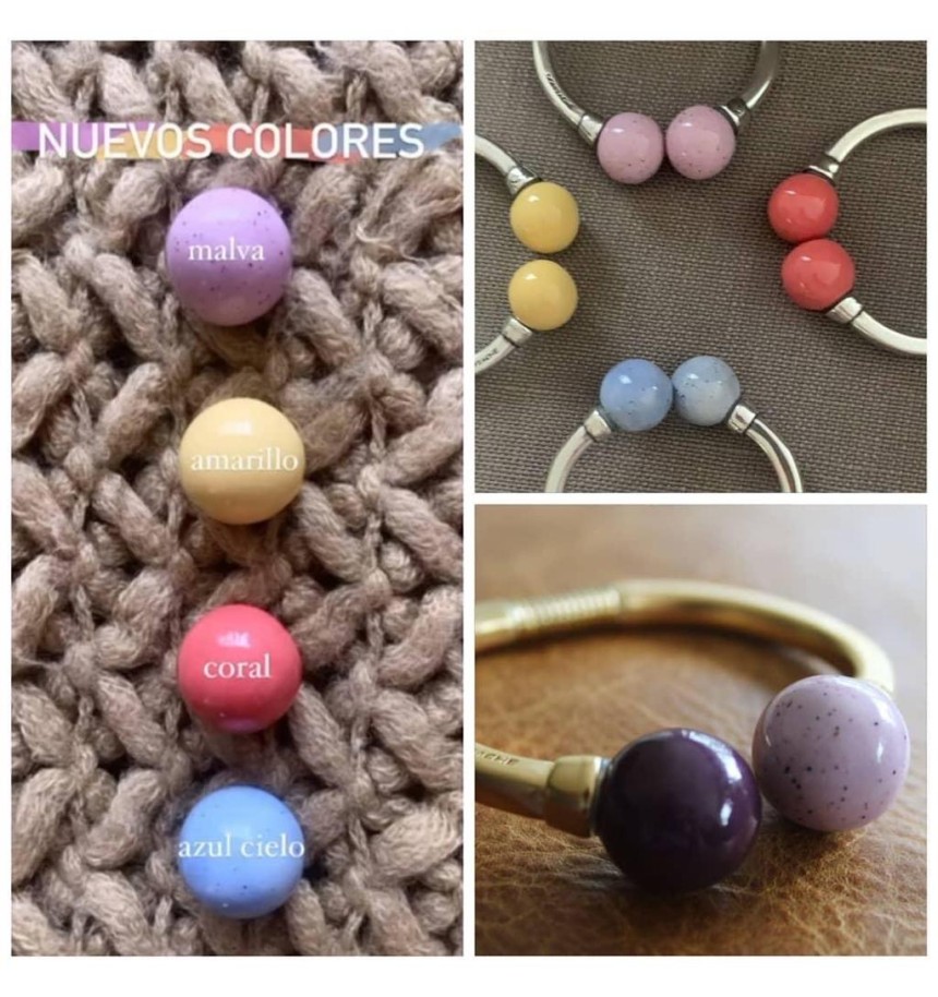 Pulsera de Zamak Dorada con bolas intercambiables Complementos