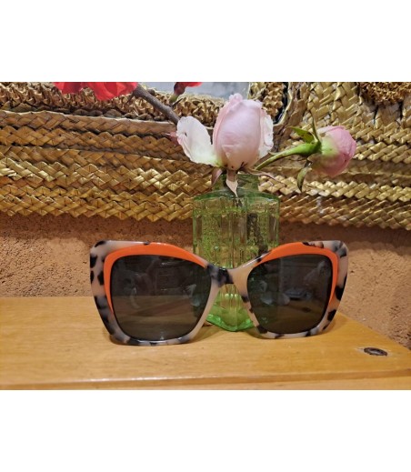 gafas de acetato animal print Inicio